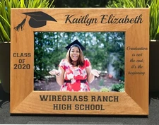 Personalized Engraved   Graduation   Picture Frame   Class of 2024