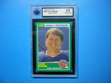 1989 SCORE SCORE NFL FOOTBALL CARD #265 DON BEEBE ROOKIE KSA 10 GEM MINT
