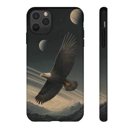 For iPhone | Samsung Galaxy | Pixel Phone Case - Eagle Flying Celestial Planets - 第 117/242 張圖片