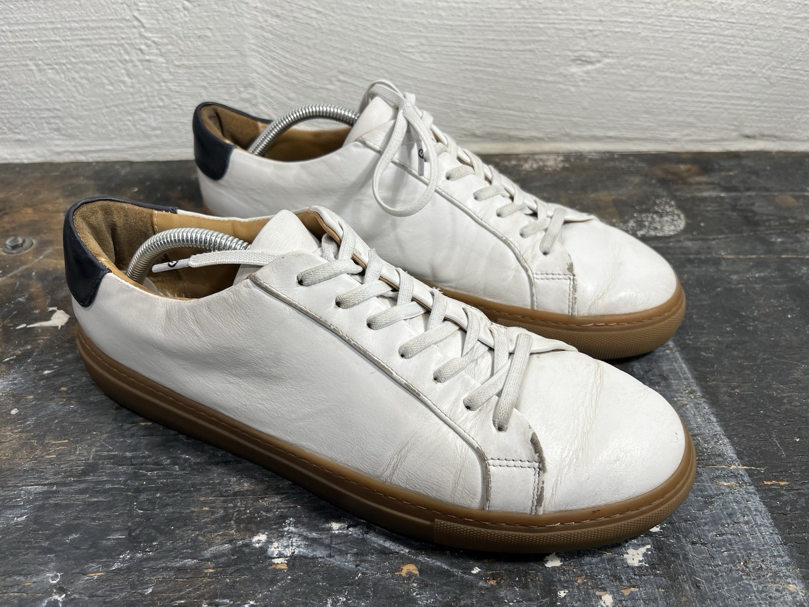 Men's Thursday Premier Low White Sneaker Size 11.5 with Gum Soles