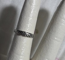 Sterling Silver Artisan Bohemian Ring Size 6 Marked 925