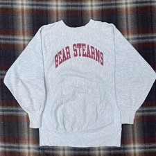 Vintage 90s Bear Stearns Champion Reverse Weave Sweatshirt Finance Size XL