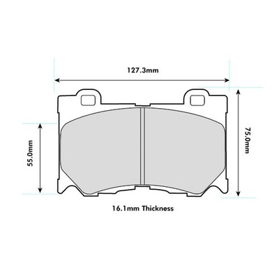 Ferodo DS1.11 Competition Brake Pads - Front Pad Set For BMW (FCP1628W)