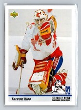 1992-93 Upper Deck Trevor Kidd #385 Calgary Flames Goalie NHL Ca