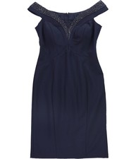 Vince Camuto Womens Rhinestone Gown Dress, navy, 10