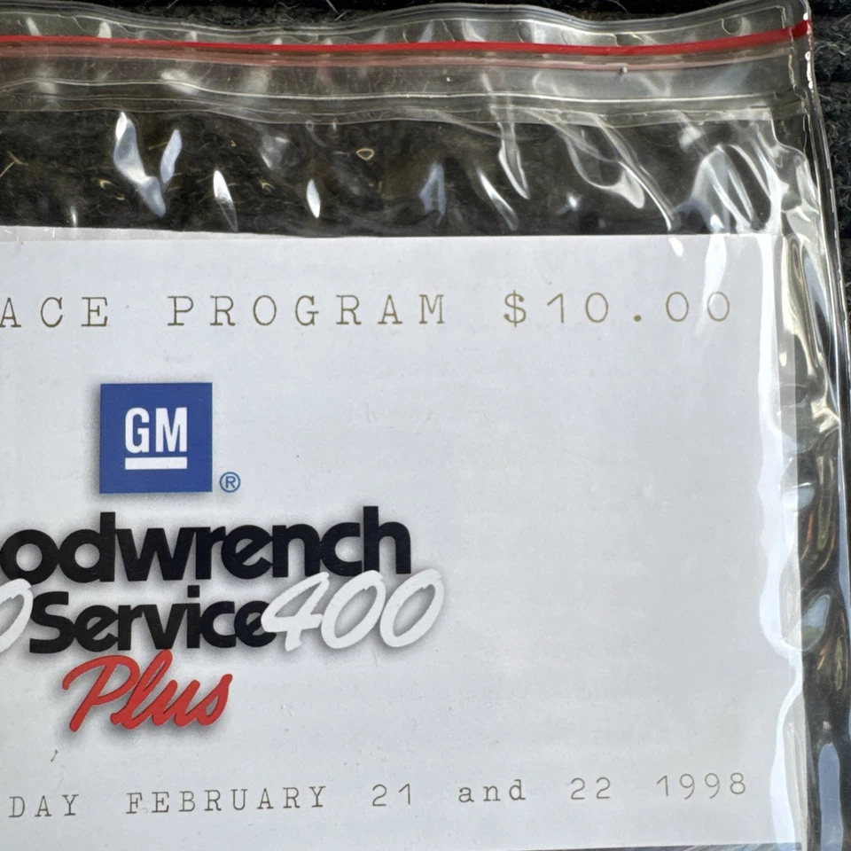 Nascar 1998 GOODWRENCH SERVICE 400 Programa ROCKINGHAM Dale Earnhardt Sr THE ROCK - Imagem 4 de 4