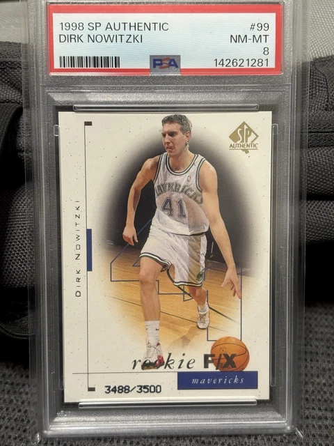 Dirk Nowitzski 1998-99 SP Authentic #99 PSA 8 3488/3500 LOW POP HOF Dallas Mavs