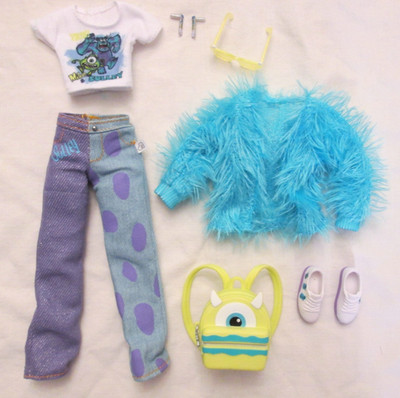 Disney ILY 4Ever I Love Monsters Inc Doll Outfit Sully Backpack Jacket Jeans