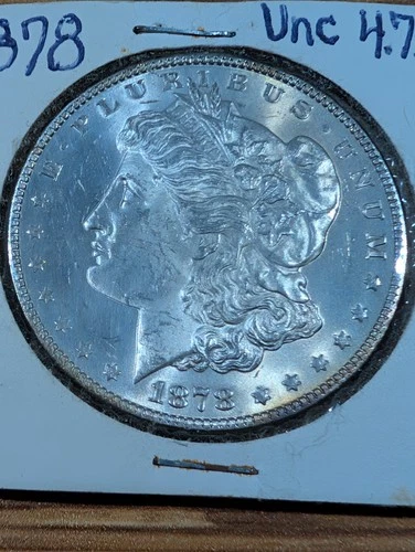 1878 Morgan silver dollar