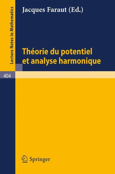 J. Faraut | Theorie Du Potentiel Et Analyse Harmonique | Taschenbuch | 245 S.-image