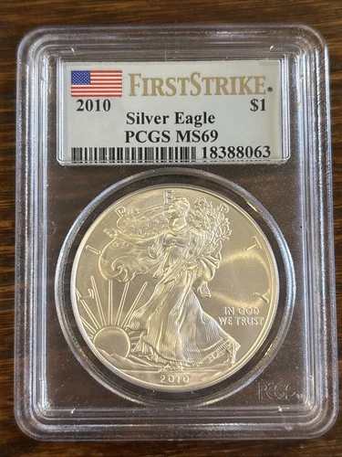 2010 American Silver Eagle MS69 PCGS Bullion Graded