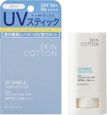 Skin Cotton UV Shield Tone Up Stick, Fragrance-free, SPF50+ PA++++, Body, Sunscr