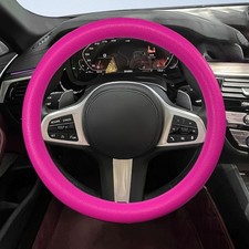 Soft Odorless Silicone Steering Wheel Cover Anti-slip Universal F Color Pink Soft Odorless Silicone Steering Wheel Cover Anti-slip Universal F Color Pink