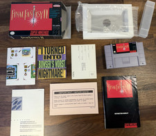 Final Fantasy II SNES CIB Complete w/ Map Manual All Inserts Near Mint SNS-F4-US