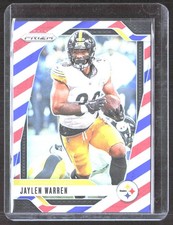 🔥Jaylen Warren 2024 Panini Prizm Red White and Blue #242 SKU22-4🔥