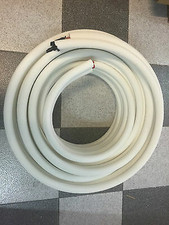 AIR CONDITIONER TUBE 1/4" 5/8" INSULATED COPPER PIPE TWIN PAIR 3 METRE R410A