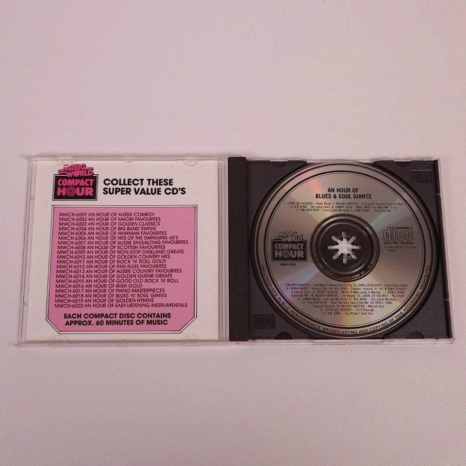 An Hour of Blues n Soul Giants CD 1989 Compilation Album 22 Classic Tracks - Image 2 of 3