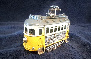 LISBON PORTUGAL Tram Trolley Model in Great Detail