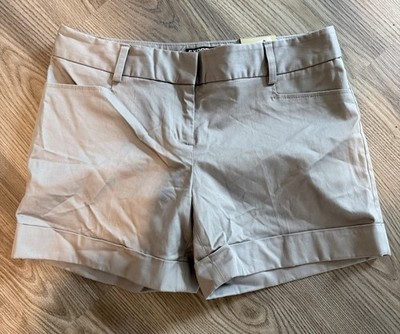 Express Editor Gray Cuffed Trouser Shorts Women s Size 2 NWT 