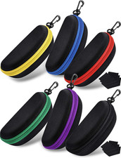 6 Pack Sunglasses Case Hard Shell for Men Women Multiple Goggles Eyeglasses 3D S