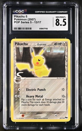Pikachu graded CGC 8.5 for sale on eBay