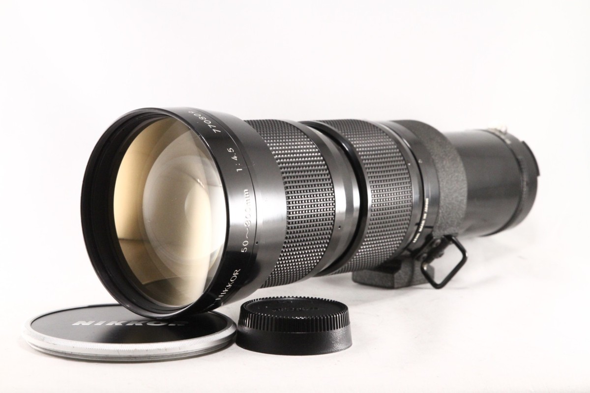 EXC+++] Nikon Ai Zoom NIKKOR 50-300mm F4.5 w/Caps MF TELEPHOTO