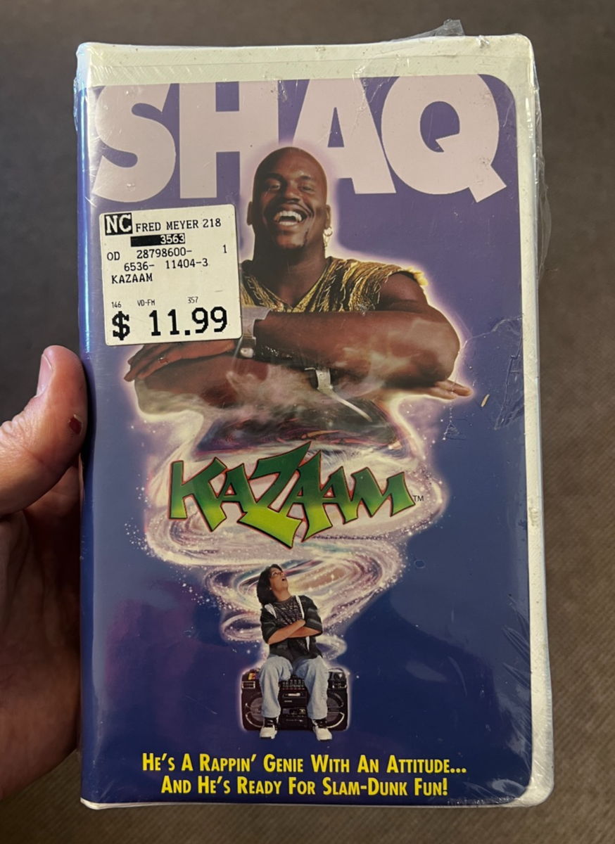 BRAND NEW Shaq KAZAAM | Clamshell VHS; 1997 | RARE | Sealed OOP