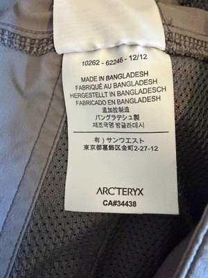 Arc'teryx Men's Gray Perimeter Pant Size 32 Straight Leg Button