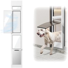Dog Door for Sliding Glass Door, Adjustable Height 75 3/5" to 80" Sliding Doo...