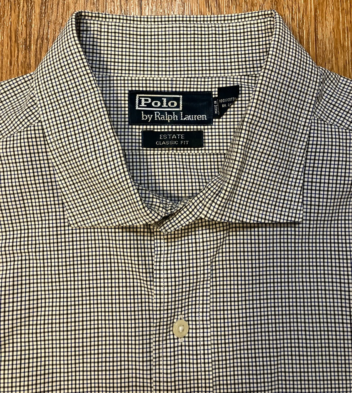 Vintage Polo Ralph Lauren Estate Classic Fit Shirt Mens 18 XXL Cotton Check thumbnail 3