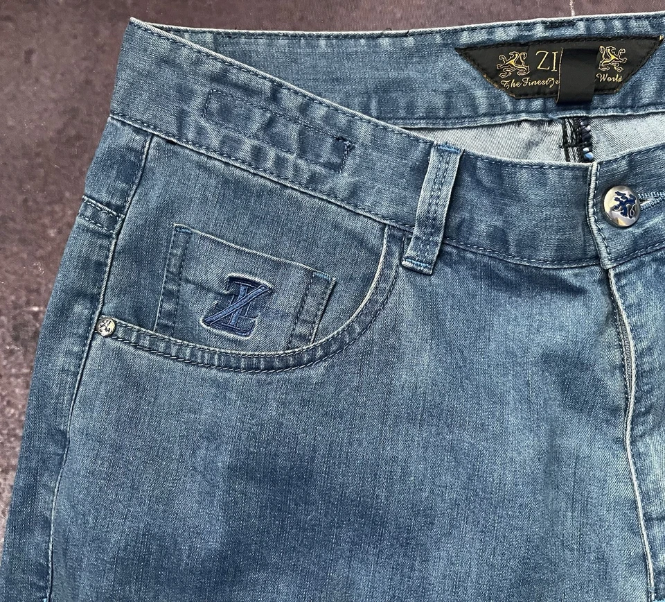 Pantalones de mezclilla de verano azules para hombre ZILLI talla 32/EU 48 Foto 2 de 4