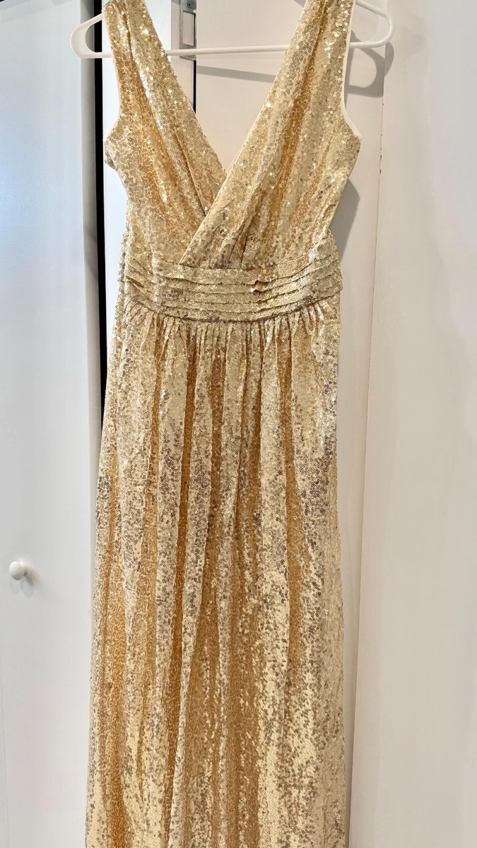 slim fit dress slacks Khanum's Kroon Maxi Dress in Gold