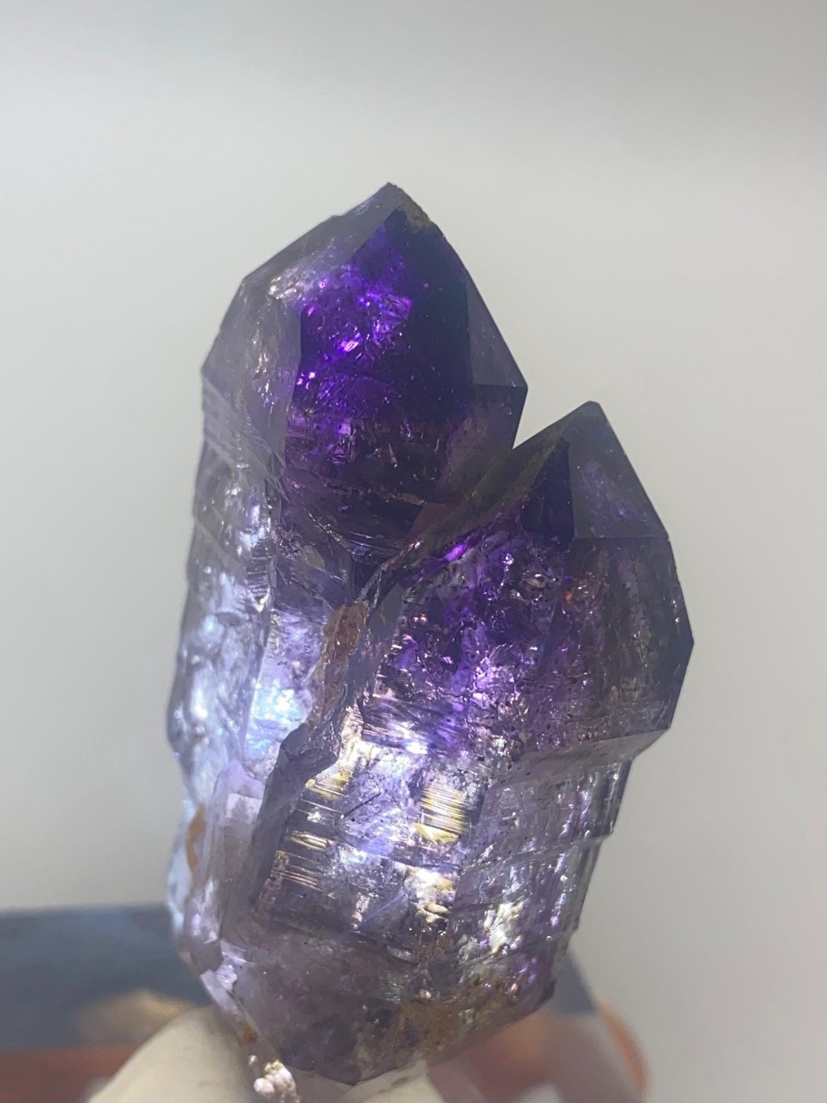 Glowy Goboboseb Smoky Amethyst Shangaan Scepter Quartz Crystal