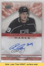 2021-22 Ovation UD Glass Magnifying Marks Red 1/10 Rasmus Kupari Auto READ 0d6j