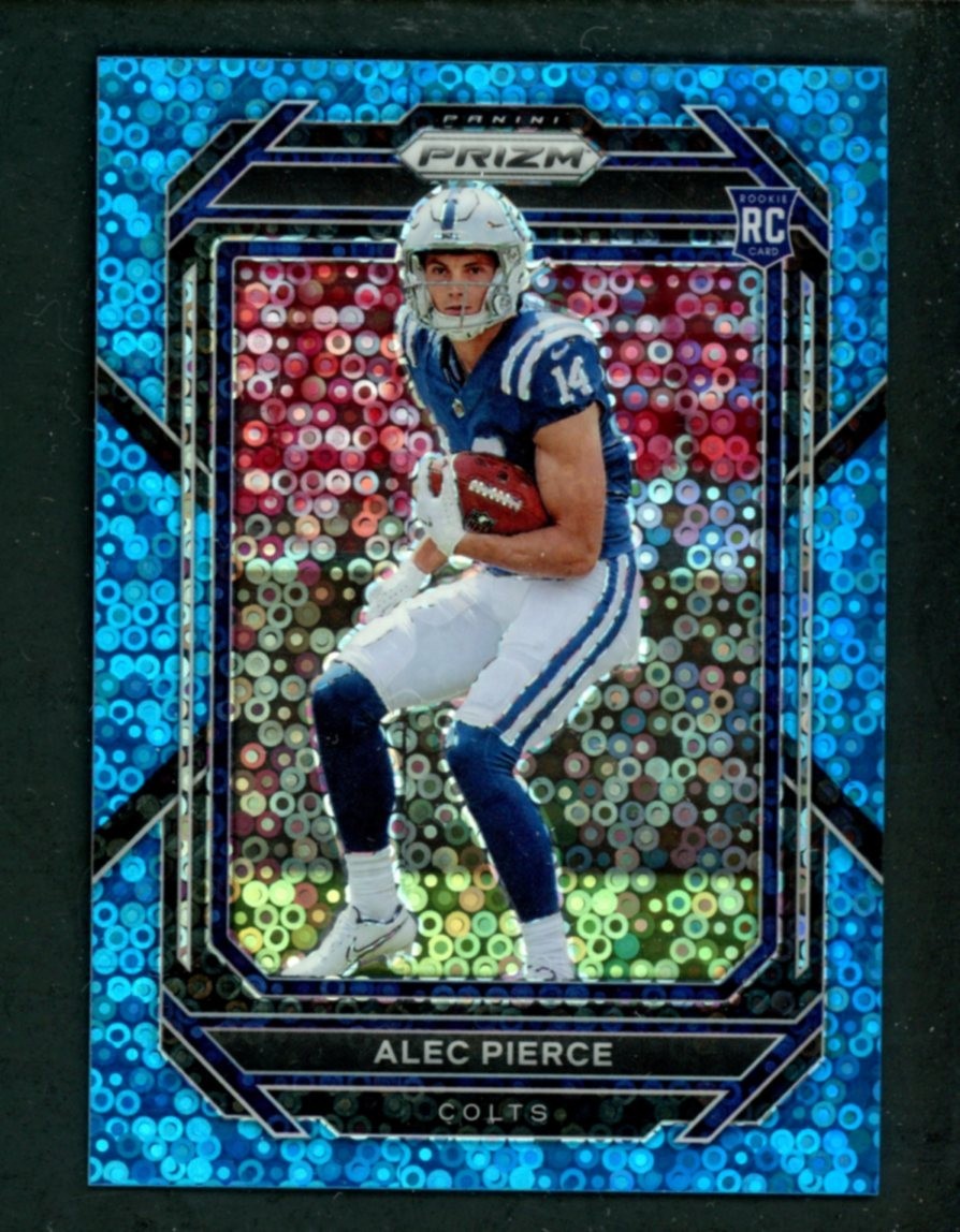 2022 Panini Blue No Huddle Prizm #330 Alec Pierce Colts RC Rookie 6/79