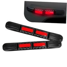 Car Bumper Guard Strip, Safety Warning Reflective Bumper Guards, 2 PCS Red