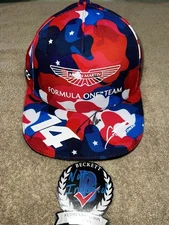 Fernando Alonso Signed Official Aston Martin #14 Hat F1 2x World Champ BAS #2