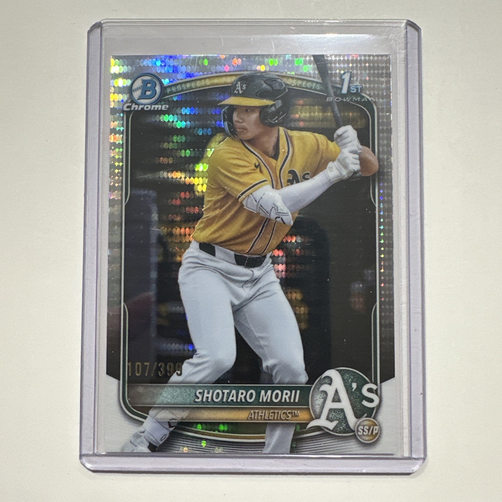 2025 Bowman Chrome Shotaro Morii 1st 🚨Pulsar /399🚨Athletics