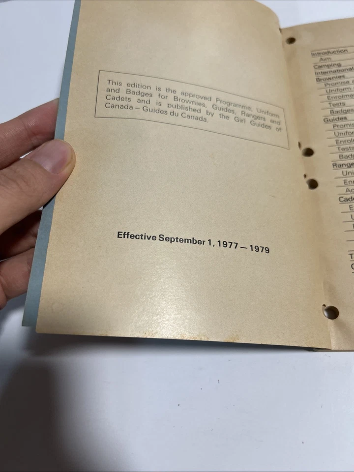 VTG Girl Guides of Canada Guiding for you! Program Uniform…1977 FREE SHIP US/CAD - Image 3 of 4