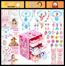 Jewelry Playset for Girls 3-8, Toddler Dress-Up Rings Earrings, Unicorn Gifts