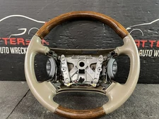 97-98 JAGUAR XK8 LEATHER WRAPPED STEERING WHEEL CASHMERE NDR ID HJA9181JDAEK