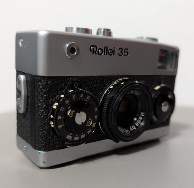 Rollei 35 Kamera mit Tessar Objektiv & Tasche Singapore Ungeprüft Not tested!