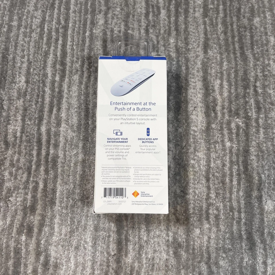 Sony PlayStation 5 PS5 Media Remote New Boxed Streaming Netflix Disney+ YouTube - Image 2 of 4