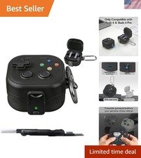 Shell Case for Galaxy Buds 4/Pro with Lock, Drop Protection, Cleaning Pen - Blac