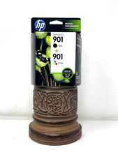 Genuine HP 901 Black and Tri-Color Ink Cartridges - 2 Pack CN069FN July 2013