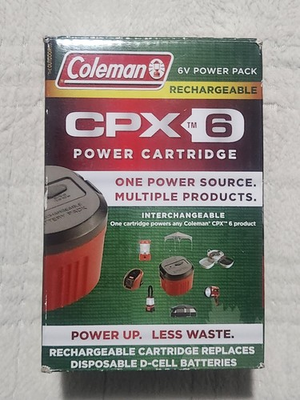 #ad Coleman CPX 6 Power Cartridge Rechargeable Power Pack Open Box NIB $54.99