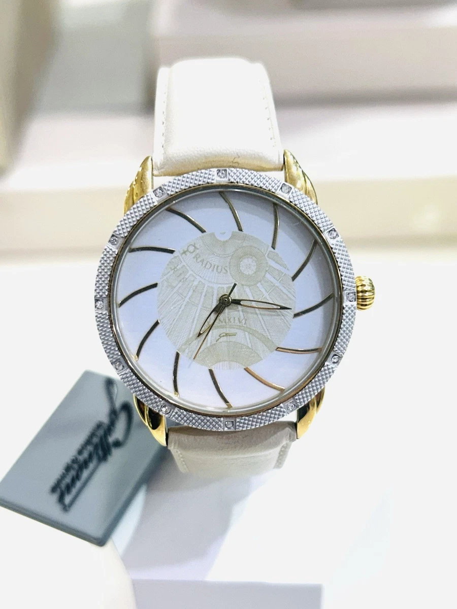 Taport® - Orologio a tema carlino, con movimento al quarzo e cinturino nero in pelle. Batteria di ricambio e sacchettino regalo inclusi