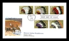 US COVER NATIVE AMERICAN HEADDRESSES FIRST DAY ISSUE COMBO FLEETWOOD