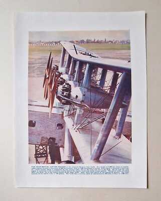 WORLD AVIATION Four Bristol Jupiter Engine 'Scylla', 1930 Aircraft Colour Plate