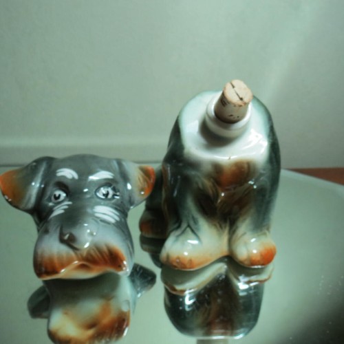 Decanter ceramica terrier vintage - Foto 2 di 18